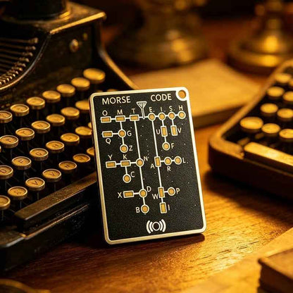 🔥 📟 Morse Code Trainer Card Pro (LED Edition)