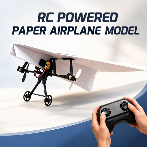 ✈️ Turn Any Paper Airplane Into a Real RC Flyer