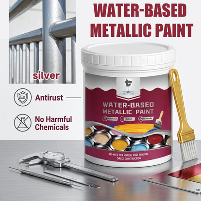 ⏳Time-Limited Special⏰Rust Converter Metallic Paint – One coat stops rust, no sanding, no fumes.  🔨🛡️
