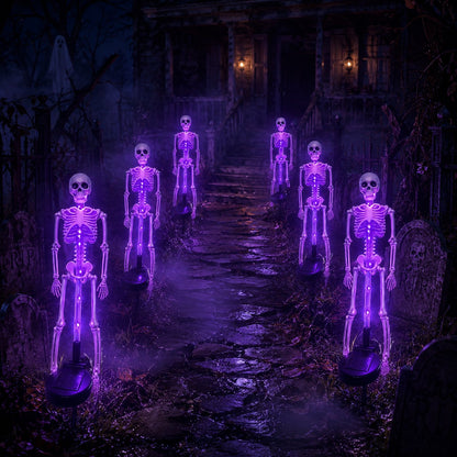 Turn Your Yard Into A Spooky Skull Path 💀🌙 Halloween Solar Garden Lights