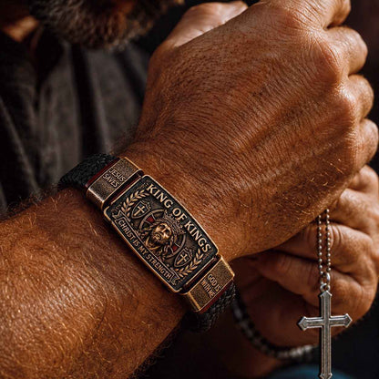 ✨ Adjustable Faith Wristband | King of Kings Bracelet