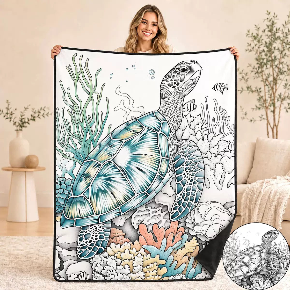 Ahlwo™ Coloring Blanket🖍️ Color It. Wash It. Repeat It! 🔄✨