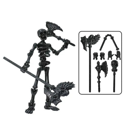 💀 Poseable Skeleton Figure | DIY Creative Building Kit