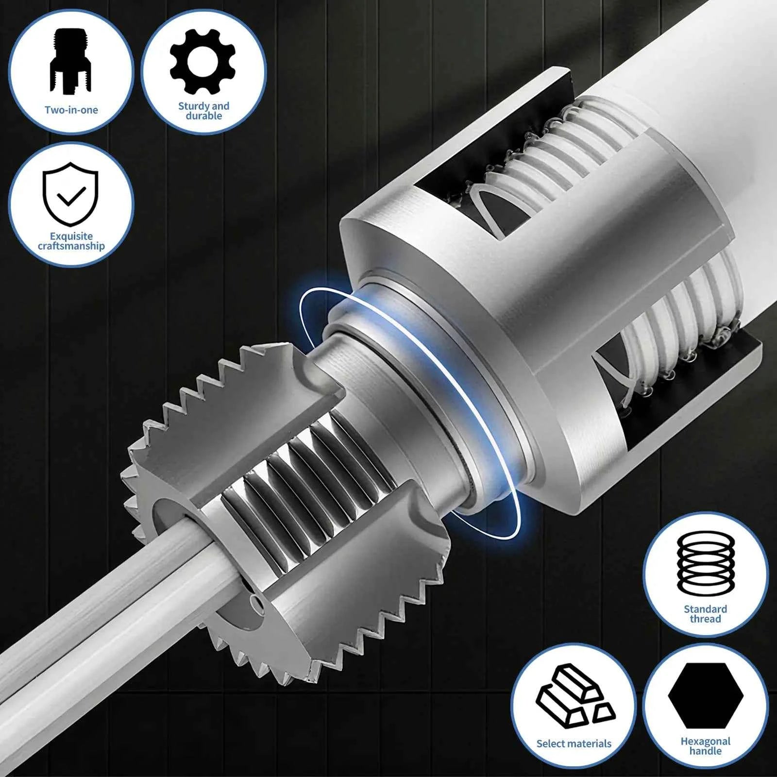 Pipe Tapping and Threading Tool Dual-Specification Compatible