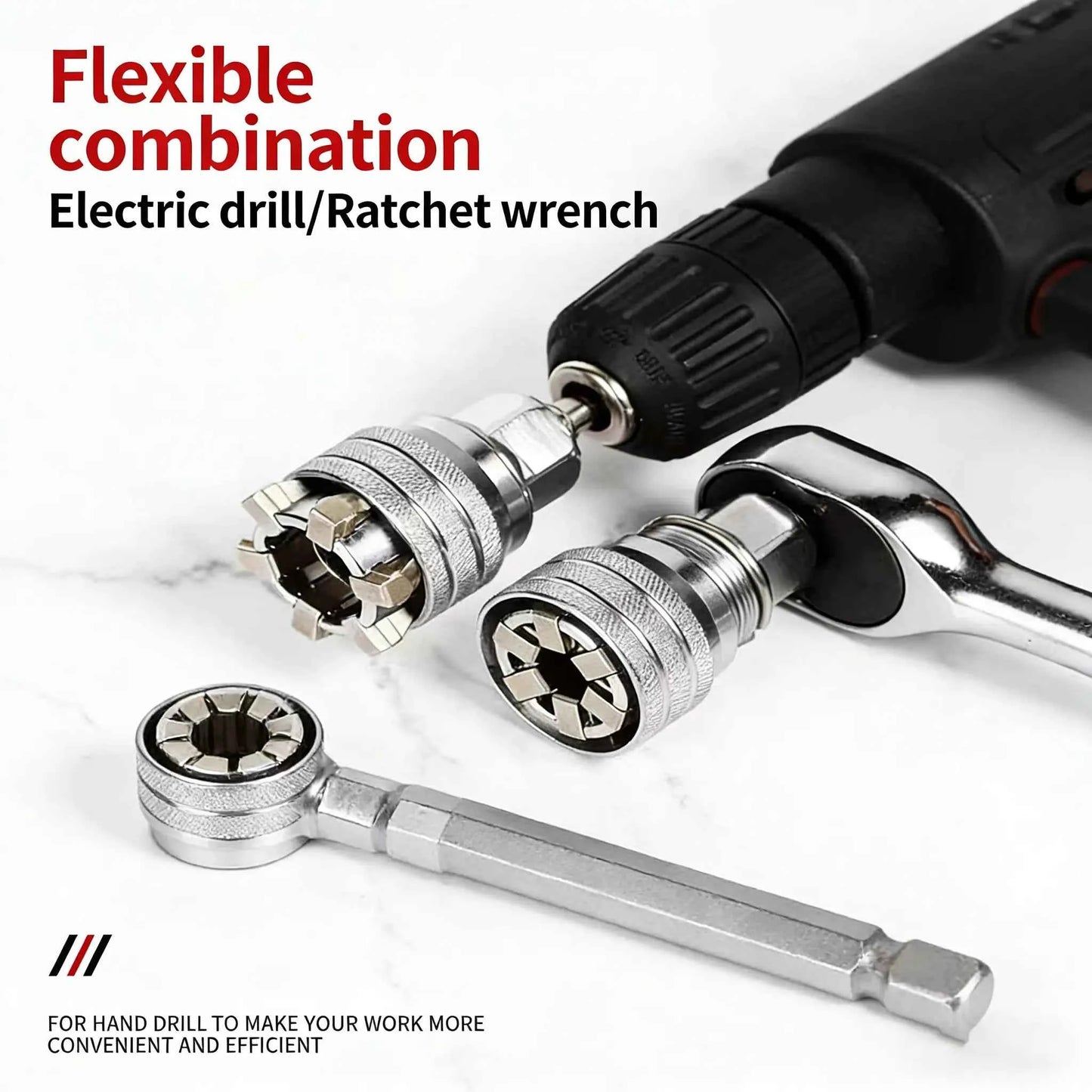 🛠️ Universal Socket Wrench | Multi-Function Repair Tool
