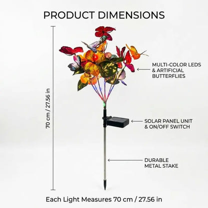 🏠Light Your Garden🦋 Solar Butterfly Garden Light  – Realistic Colorful Decor for Lawn & Pathway ✨