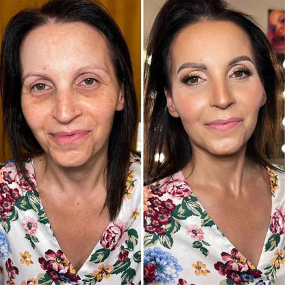 Dual-Ended Foundation Stick Concealer & Contour 2 in 1 Waterproof Long Lasting Portable Face Makeup for All Skin Types