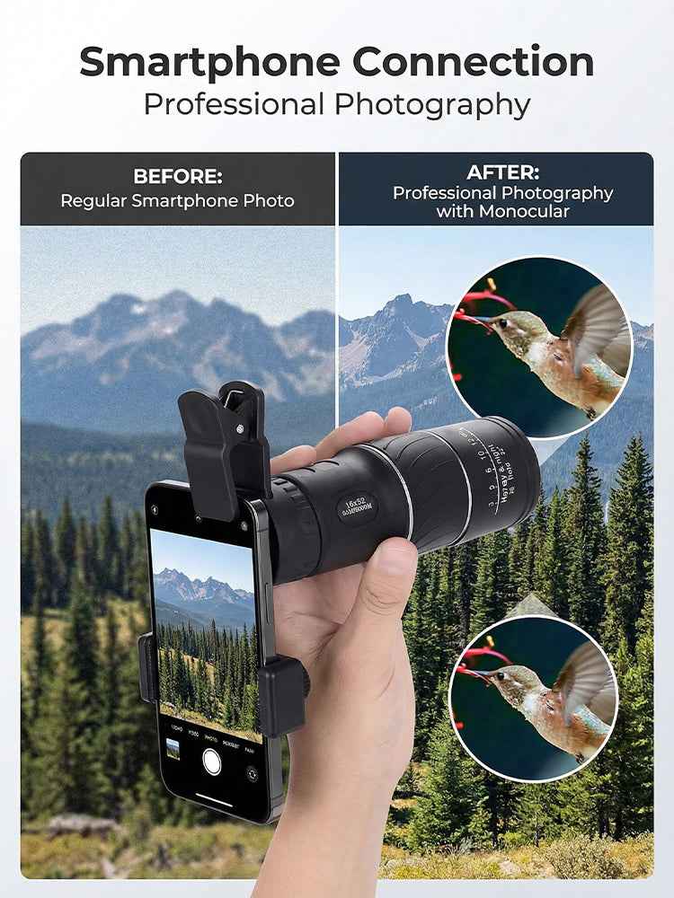 Used by American Mountain Guides! 100x HD Monocular, IPX5 Waterproof & Fog-Proof🧭🔭