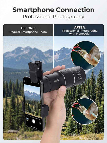 Used by American Mountain Guides! 100x HD Monocular, IPX5 Waterproof & Fog-Proof🧭🔭