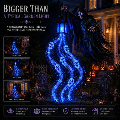 🔥 51% OFF Today Only – 🎃 Haunted Headless Horseman Halloween Yard Light | Animated Spooky Outdoor Garden Decoration 💀