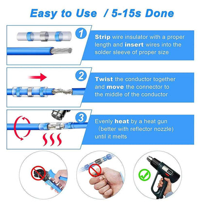🔥🧵 Crimp. Heat. Seal. Done. – 48% OFF Solder Seal Wire Connectors