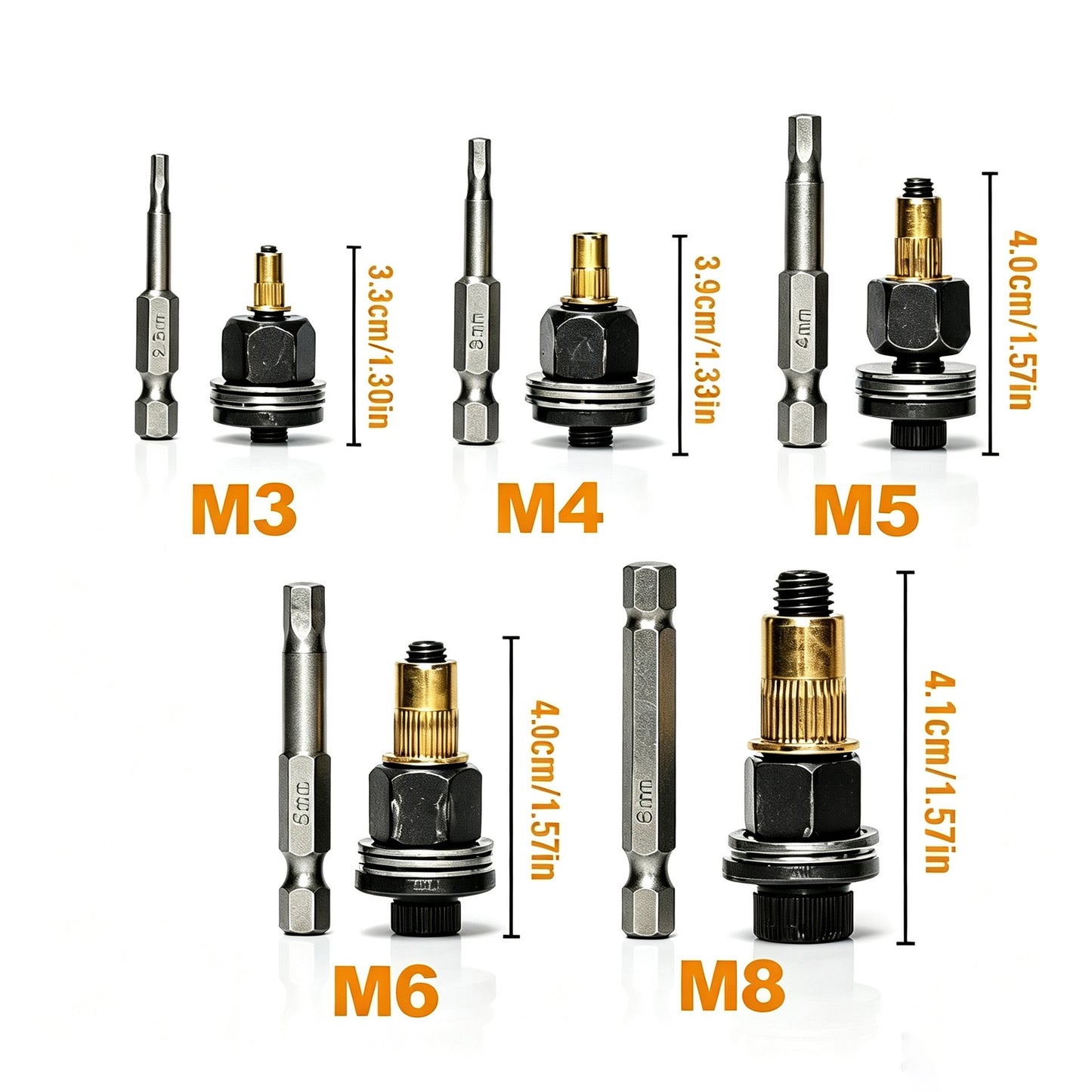 🔥 Best Seller | Carbon steel rivet nut set (including M3–M8 sizes)