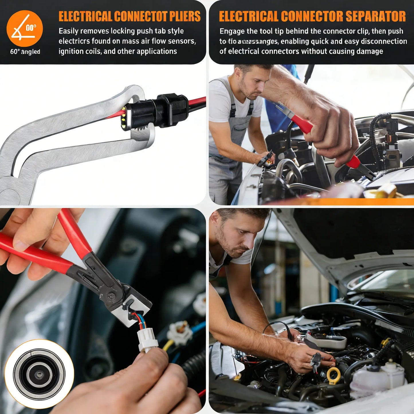 🚗 Connector & Terminal Removal Tool Kit | Professional Auto Repair Pliers
