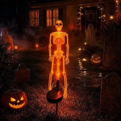 Turn Your Yard Into A Spooky Skull Path 💀🌙 Halloween Solar Garden Lights