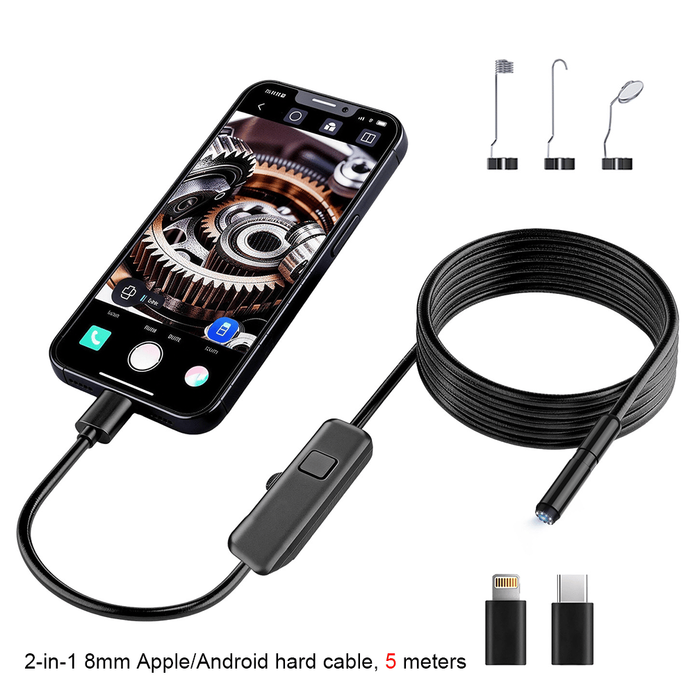 3-in-1 6mm Apple/Android hard cable 5 meters | 🏆 Most Popular