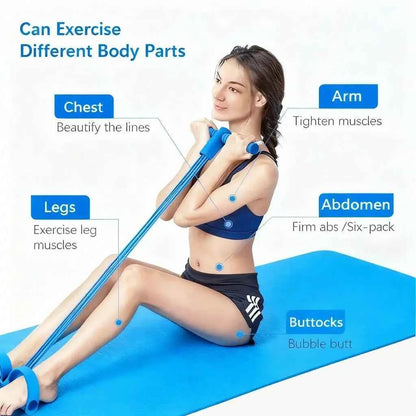 🏋️ Pedal Resistance Band Trainer | Portable Home Workout Equipment