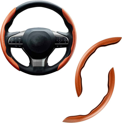 🚗 Carbon Fiber Steering Wheel Cover | Silicone Anti-Slip