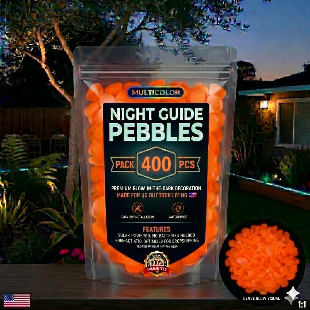 💥LAST DAY SALE 49%OFF💥🌈Colorful Glow-in-the-Dark Garden Stones