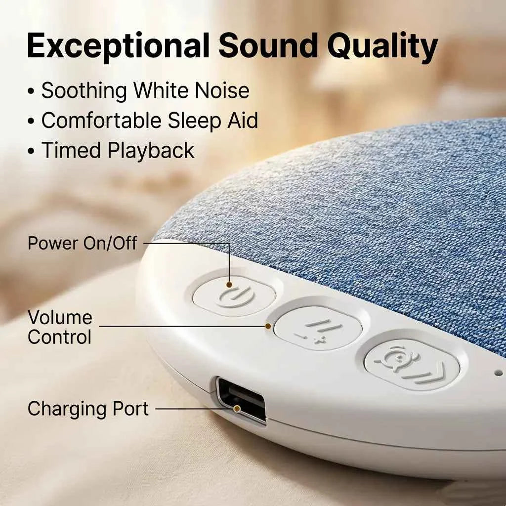 😴 Bluetooth Pillow Speaker | Bone Conduction Sleep Aid Headphones