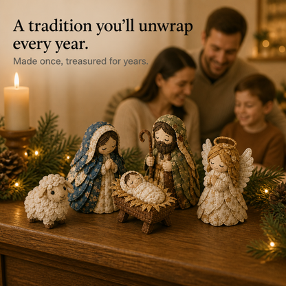 ✨ DIY Patchwork Nativity Scene Sewing Kit