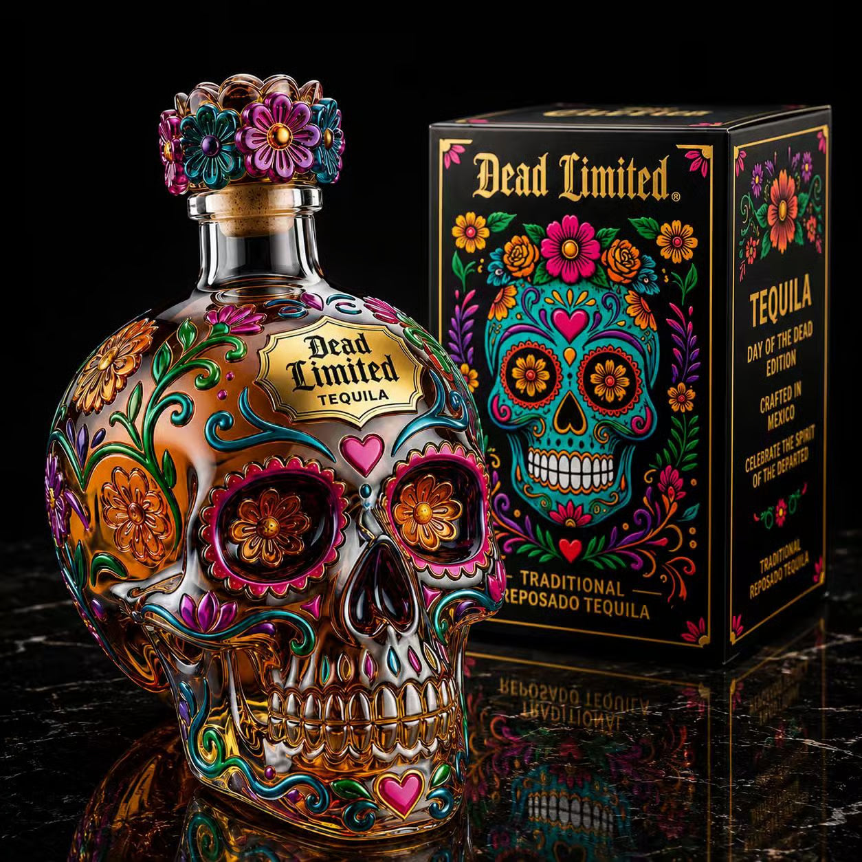 🔥Father‘s Day Special | 🍷Day of the Dead Limited Edition Tequila Bottle
