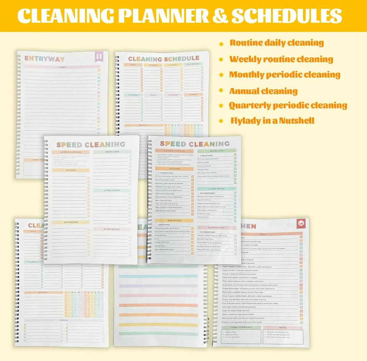 📒 A4 Daily Planner Notebook | Schedule & Focus Checklist