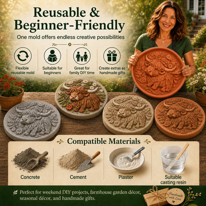 💥 LAST DAY 49% OFF - Reusable Animal-Themed Garden Art Mold – Bring Nature to Life in Your Garden (📦Buy 2 Free Shipping)
