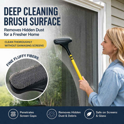 🧼2-in-1 Window & Surface Cleaning Brush – Wet & Dry Dual Use