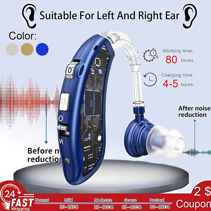 🔥👂Rechargeable Hearing Aid – Clear Sound, All-Day Comfort