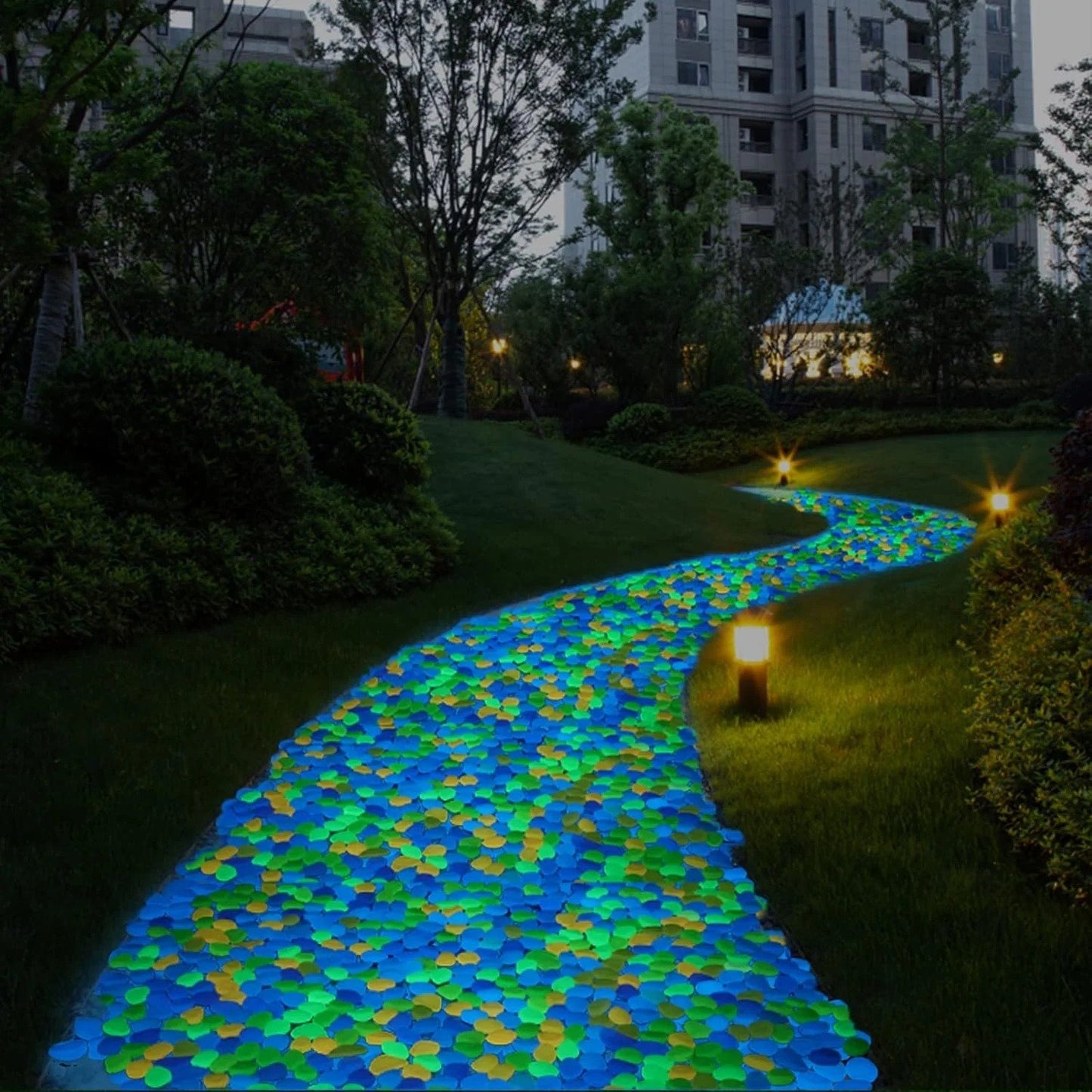 💥LAST DAY SALE 49%OFF💥🌈Colorful Glow-in-the-Dark Garden Stones