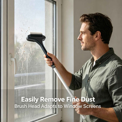 🧼2-in-1 Window & Surface Cleaning Brush – Wet & Dry Dual Use