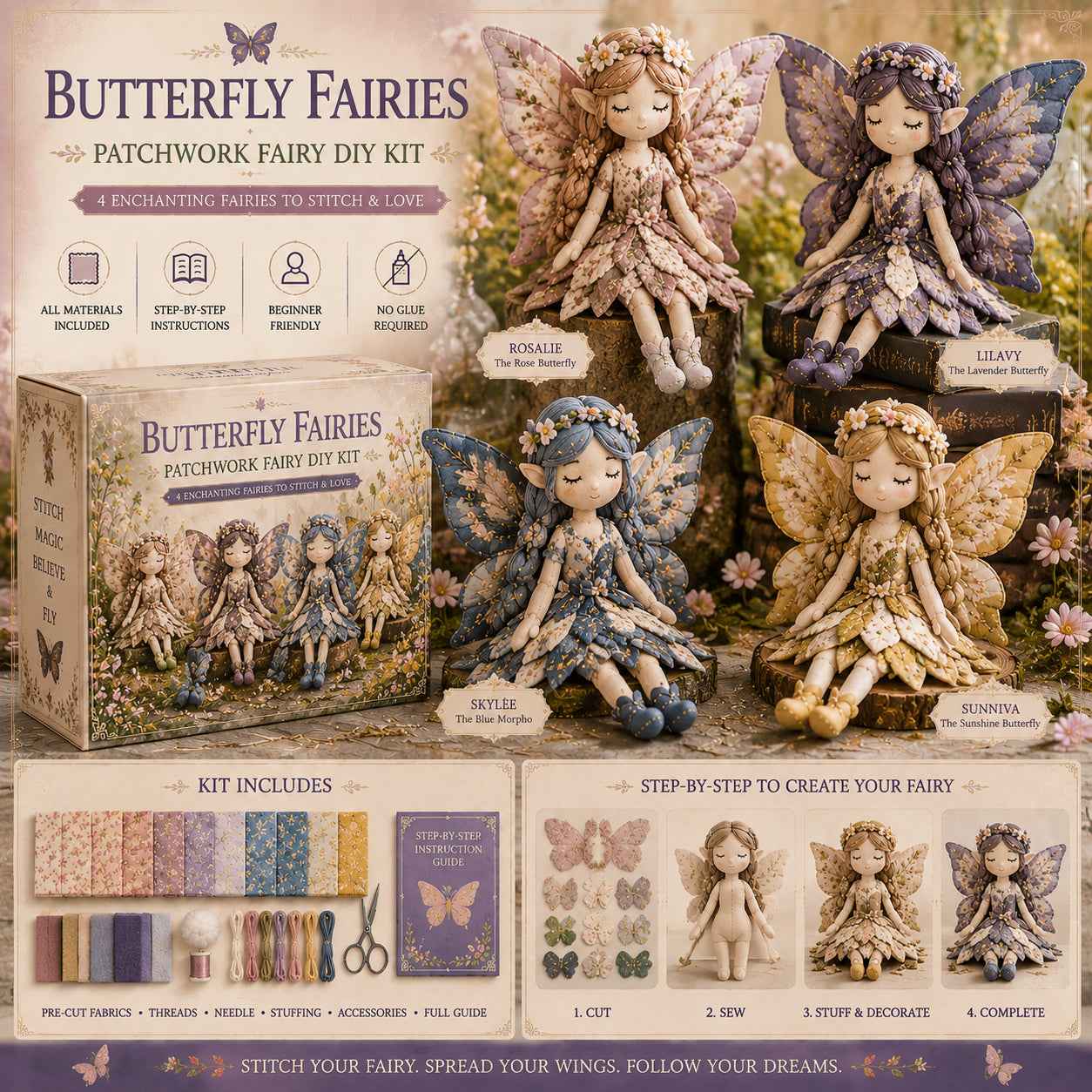Fairy Patchwork DIY Collection ⚡Buy 3, Get 1 Free