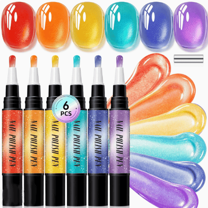 💅 Create Salon-Inspired Nails At Home ✨ 6PCS Gel Nail Art Pen Set