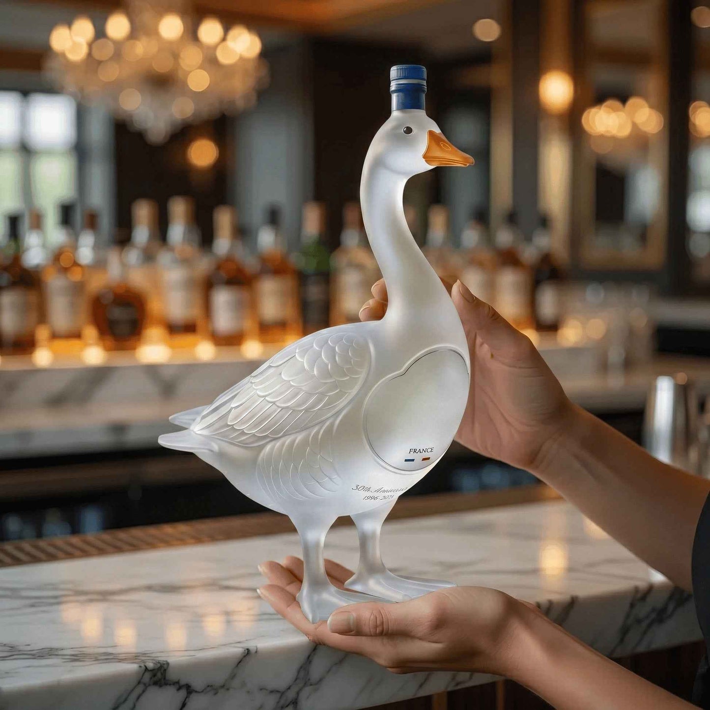 🔥HOT SALE 55% OFF🪿GY Goose 30th Anniversary 3D Sculpted V0dka Bottle