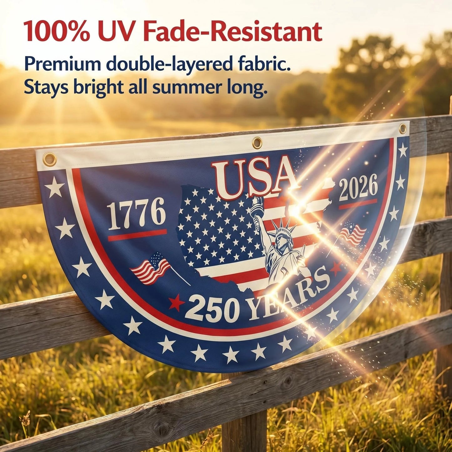 🗽USA 100% Veteran Owned / Handcrafted in USA-250th Anniversary Banners