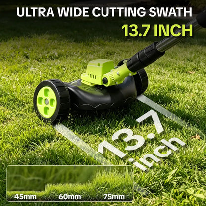 🌿⚡Trim, Edge & Clean Up Your Yard Faster ⚡ Cordless 3-in-1 Lawn Trimmer with Battery