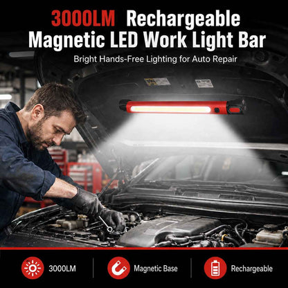 Father's Day Promotion SAVE 49% 🔥3000LM Rechargeable Magnetic LED Work Light Bar