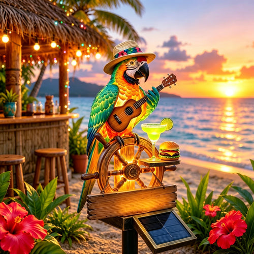 🌴 Solar-Powered Parrot Garden Light – Suitable for party settings