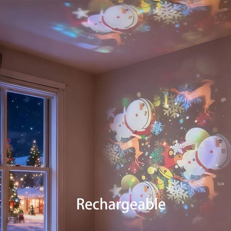 Dynamic rotating LED light projector