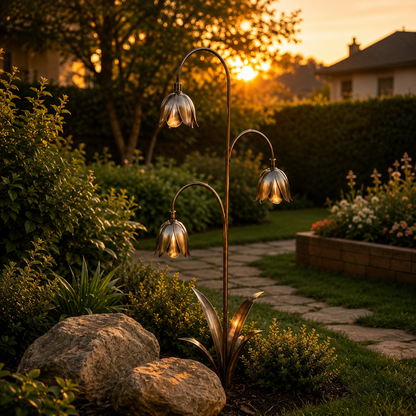 ⚜️Enchanting Lily of the Valley Garden Stakes🔔 – Add Charm & Gentle Melody to Your Outdoor Space