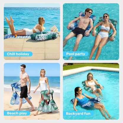 🌴Floating Summer🏖️ Inflatable Pool Chair - All Age!
