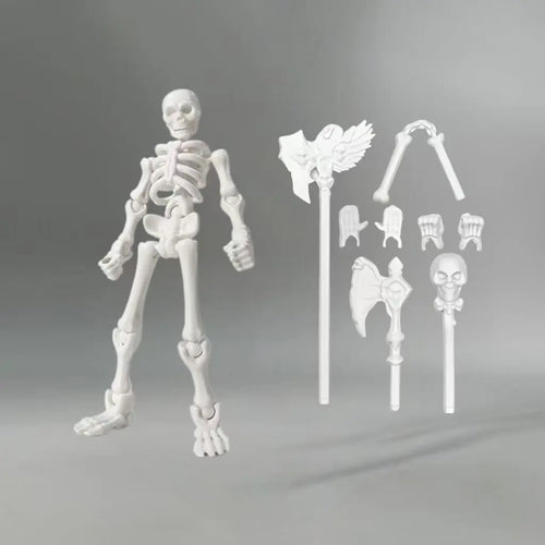 💀 Poseable Skeleton Figure | DIY Creative Building Kit