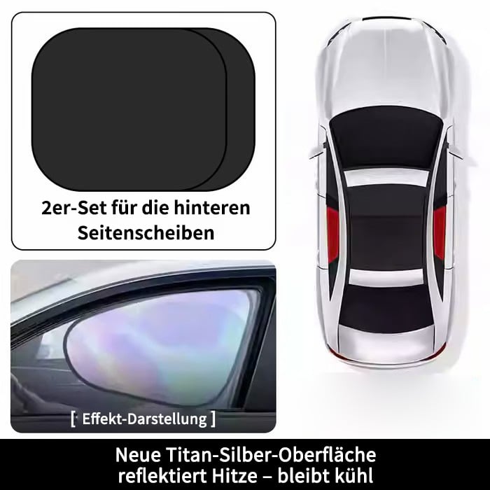 🚗Elektrostatische Sonnenschutzfolie für Autoseitenfenster – Sichtschutz, Hitzeschutz und Sonnenblende