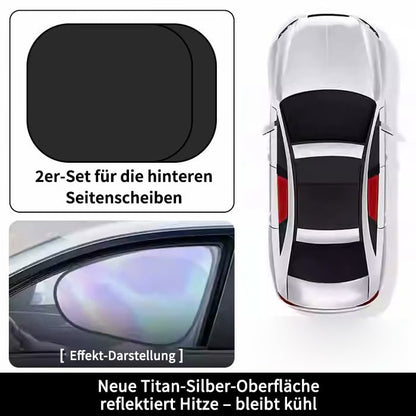 🚗Elektrostatische Sonnenschutzfolie für Autoseitenfenster – Sichtschutz, Hitzeschutz und Sonnenblende