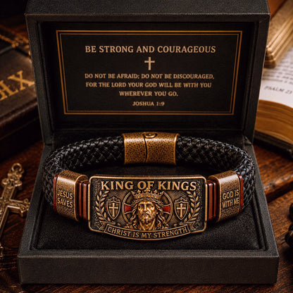 ✨ Adjustable Faith Wristband | King of Kings Bracelet