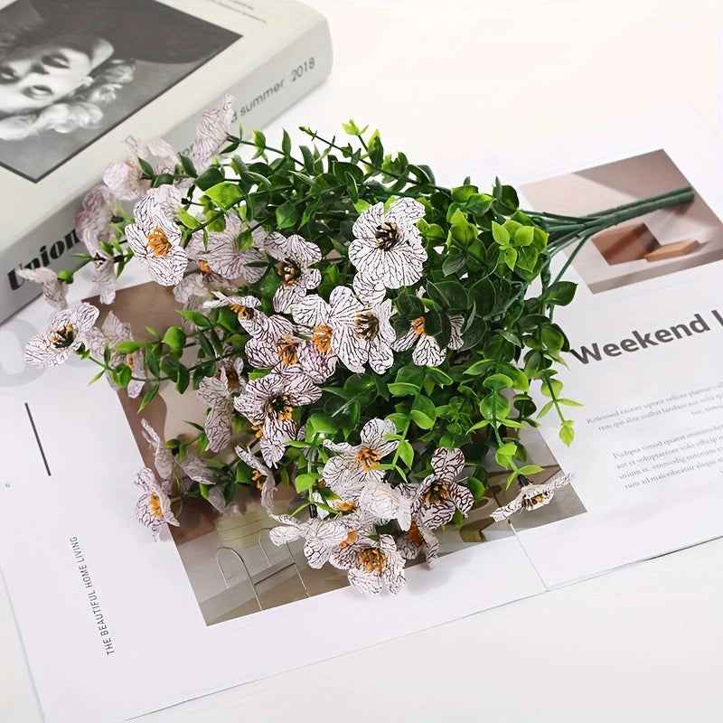 🌸 6 PCS Artificial Flower Set | Faux Decorative Flowers for Home & Garden