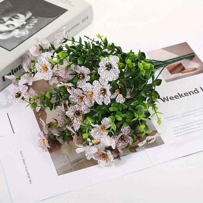 🌸 6 PCS Artificial Flower Set | Faux Decorative Flowers for Home & Garden