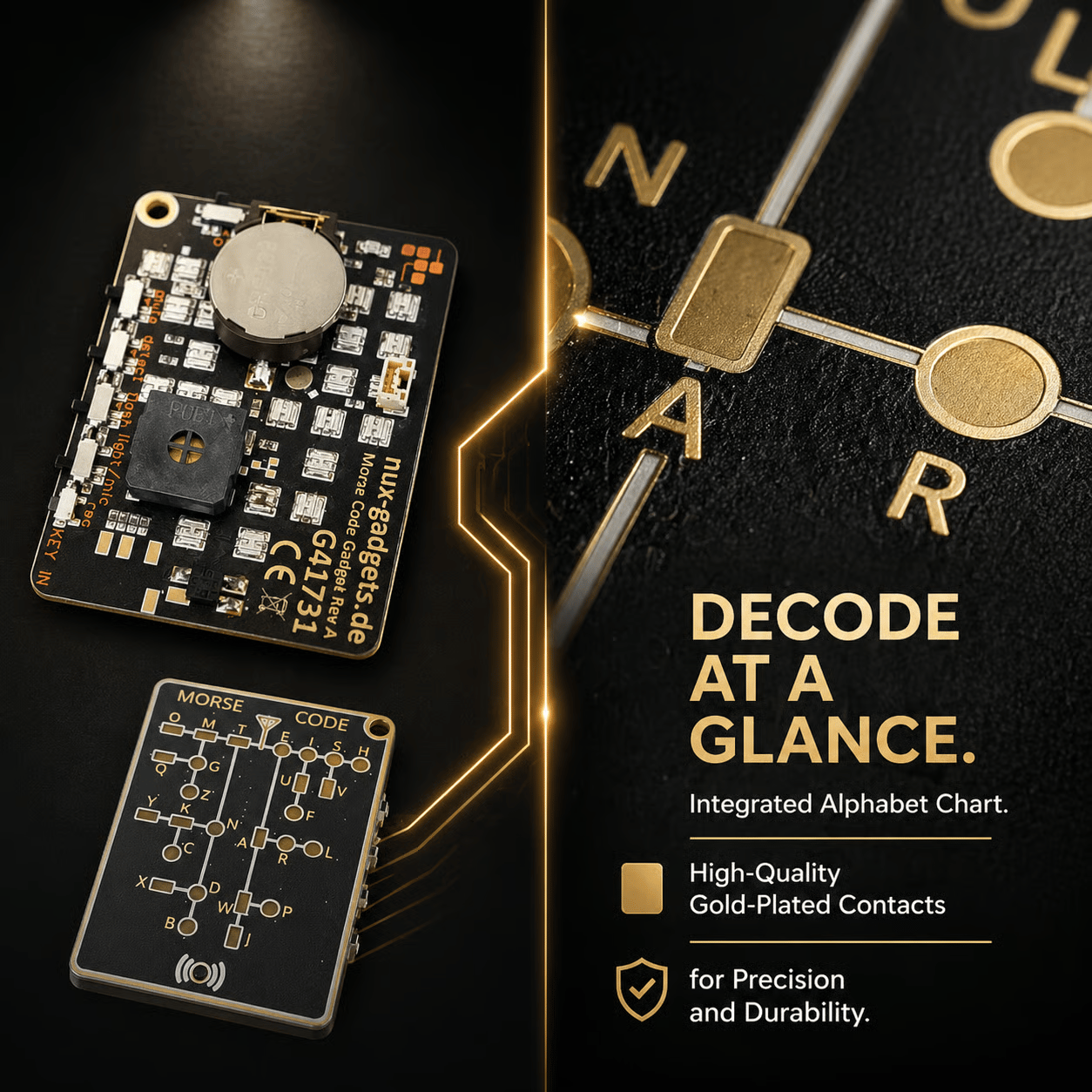 🔥 📟 Morse Code Trainer Card Pro (LED Edition)