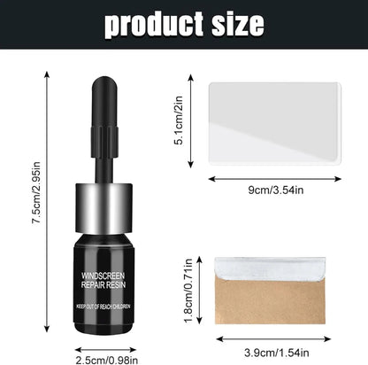 🚗 Windshield Crack Repair Kit | Nano Glass Repair Liquid