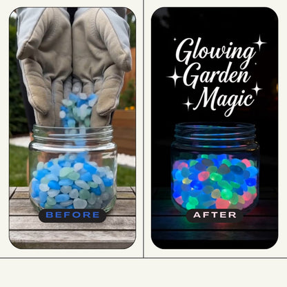 💥LAST DAY SALE 49%OFF💥🌈Colorful Glow-in-the-Dark Garden Stones